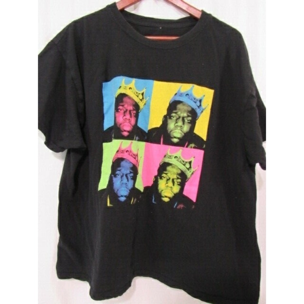 Notorious B.I.G. Wall‎ of Fame NYC Black T-Shirt Vintage Size XL